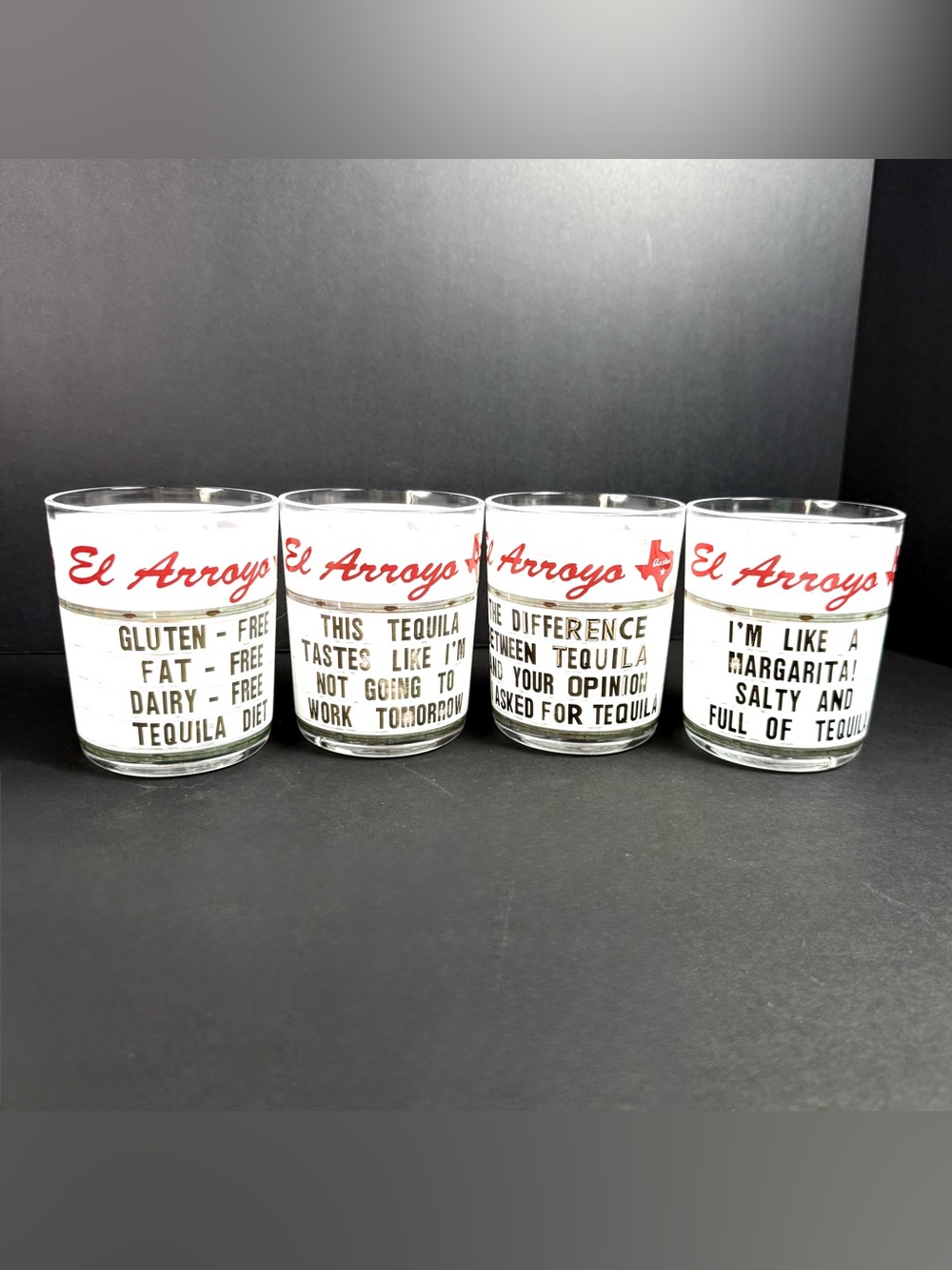 White Glass Tequila Shot Glass Set